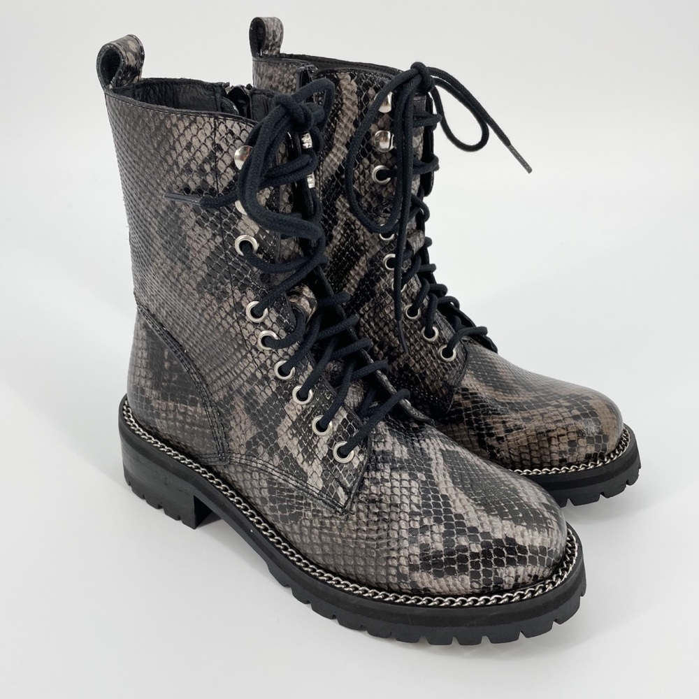 Aqua Jax Snake Combat Boots